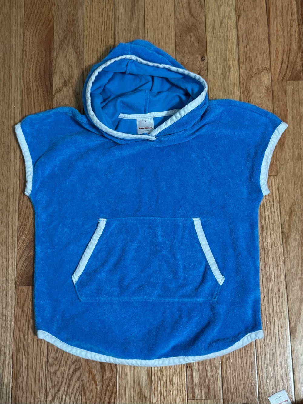Hanna Andersson Blue Hooded Terry Poncho - Kids Size S